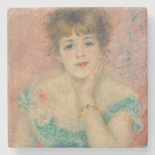 Porta-copo De Pedra Retrato da Atriz Jeanne Samary, Auguste Renoir