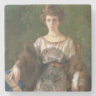 Porta-copo De Pedra Retrato de Ewfimia Nosova, 1911