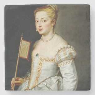 Porta-copo De Pedra Retrato de uma Senhora de Peter Paul Rubens