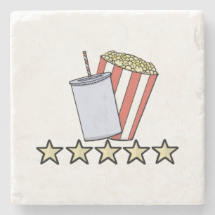 Porta-copo De Pedra Revisão de Filme de Pipoca de Bebida Personalizada