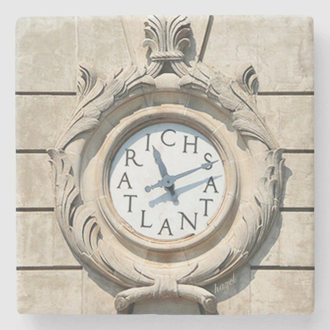 Porta-copo De Pedra Rich Clock, Rich's Atlanta, Rich's (Frente)