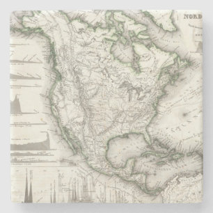 Porta-copo De Pedra Rios e montanhas norte-americanos