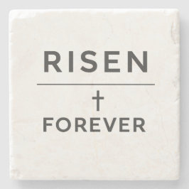 Porta-copo De Pedra Risen + Forever Sticker 