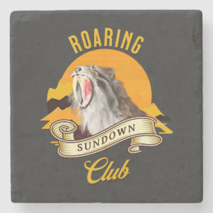Porta-copo De Pedra Roaring Sundown Club Sabertooth Tiger