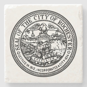 Porta-copo De Pedra Rochester (Nova Iorque) City Seal