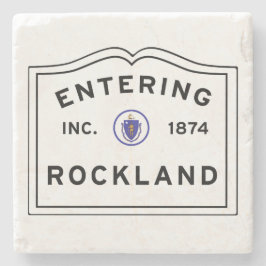 Porta-copo De Pedra Rockland Massachusetts Entrando