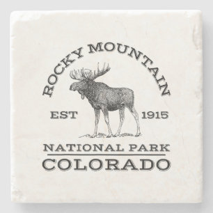 Porta-copo De Pedra Rocky Mountain National Park Colorado Moose Hike O
