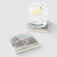 Roma Itália Aquarela Conjunto de Pires para Casame