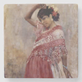 Porta-copo De Pedra Romani Gypsy Woman Dancing (por Albert Edelsense)