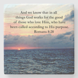 PORTA-COPO DE PEDRA ROMANOS 8:28 FÉ