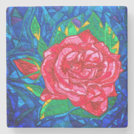 Porta-copo De Pedra Rosa