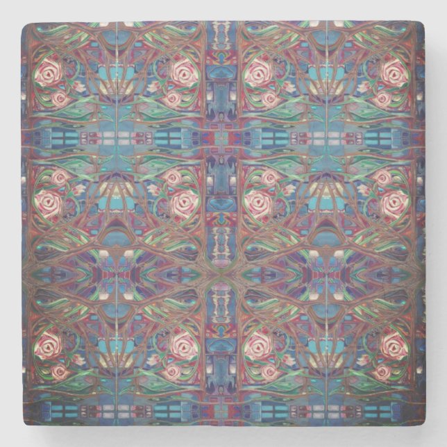 Porta-copo De Pedra Rosa (Frente)