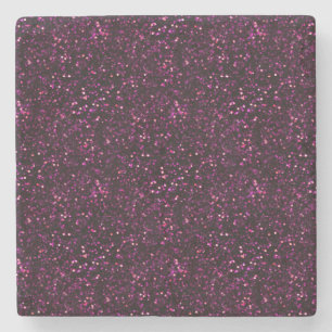Porta-copo De Pedra Rosa cor-de-rosa escuro Posh Glitter