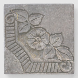 Porta-copo De Pedra Rosa de pedra