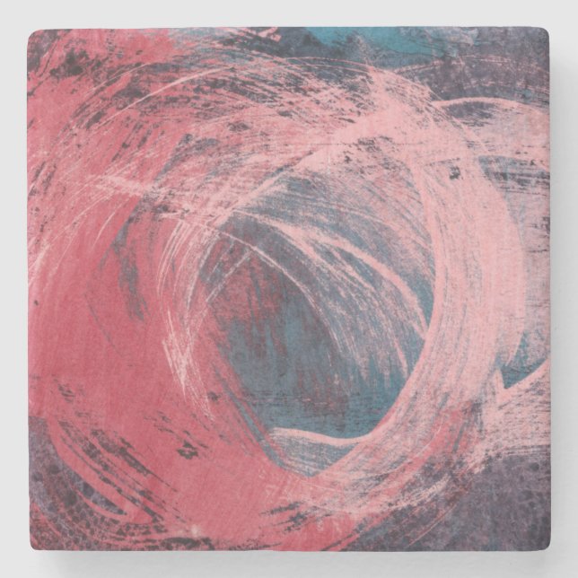 Porta-copo De Pedra Rosa Light I (Frente)