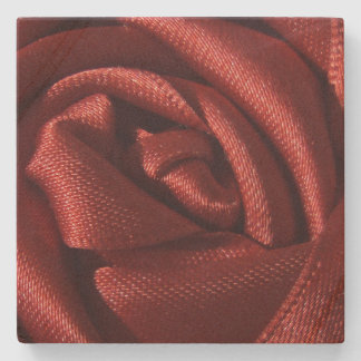 Porta-copo De Pedra Rosa vermelha Floral