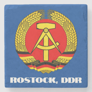 Porta-copo De Pedra Rostock, DDR, Rostock, Alemanha Oriental Socialist