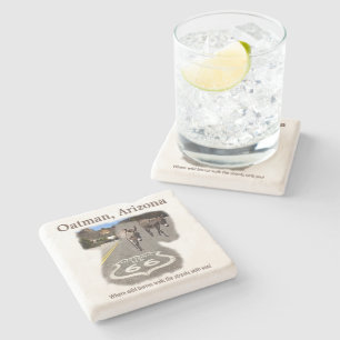 Porta-copo De Pedra Rota 66 Burros De Arizona Oatman Na Rua