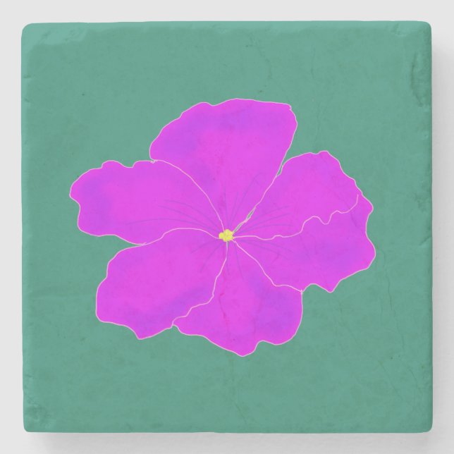 Porta-copo De Pedra Roxo Graceful (Frente)