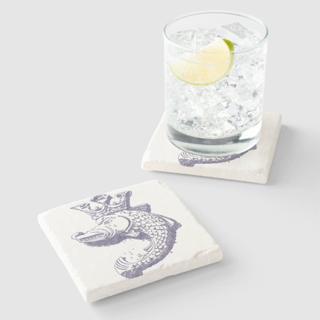 Porta-copo De Pedra Royal Pike (Lateral)