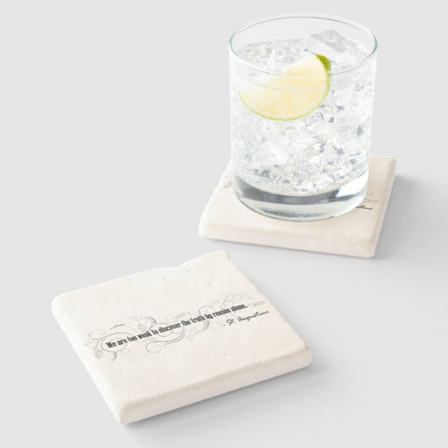 Porta-copo De Pedra Rua. Augustine (Lateral)