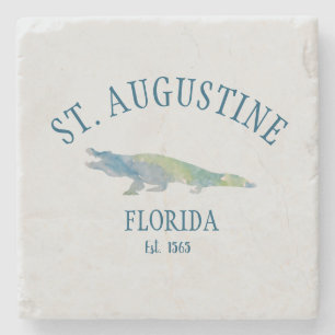 Porta-copo De Pedra Rua Augustine Florida Est Beach Alligator
