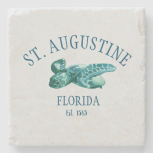 Porta-copo De Pedra Rua Augustine Florida Est Beach Sea Turtle