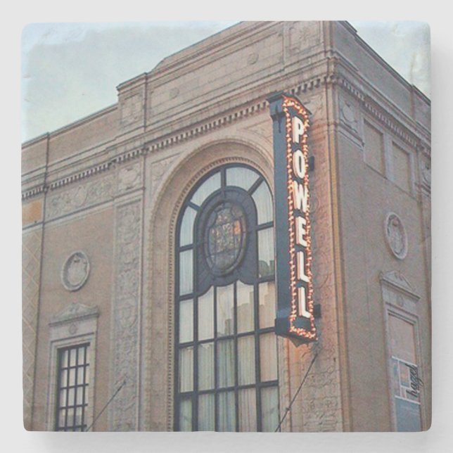 Porta-copo De Pedra Rua. Louis, Powell Hall, Santo Louis Marble Portas (Frente)