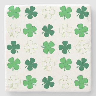 Porta-copo De Pedra Rua. Patrick Day Irish Green Shamrocks