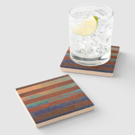 Porta-copo De Pedra Rustic Coastal Stone Coasters