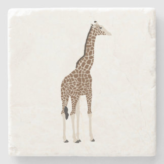 Porta-copo De Pedra Safári de Vida Selvagem Sul-Africano Girafa Ilustr