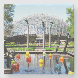 Porta-copo De Pedra Saint Louis, St Louis botânico, Coaster. de