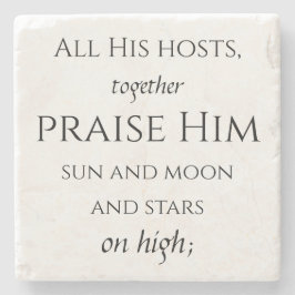 Porta-copo De Pedra Salmo 148 3/8