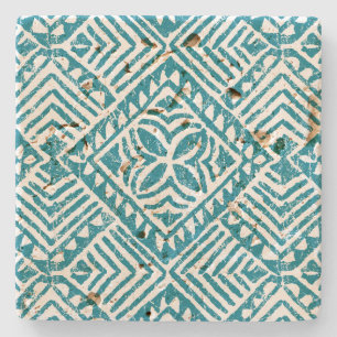 Porta-copo De Pedra Samoan Tapa Bar Havaiano de Tiki - Recipientes de 