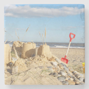 Porta-copo De Pedra Sandcastle na praia