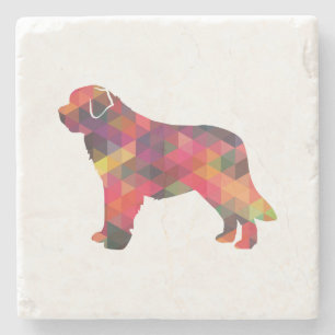 Porta-copo De Pedra Santo Bernard Geo Silhouette Multi