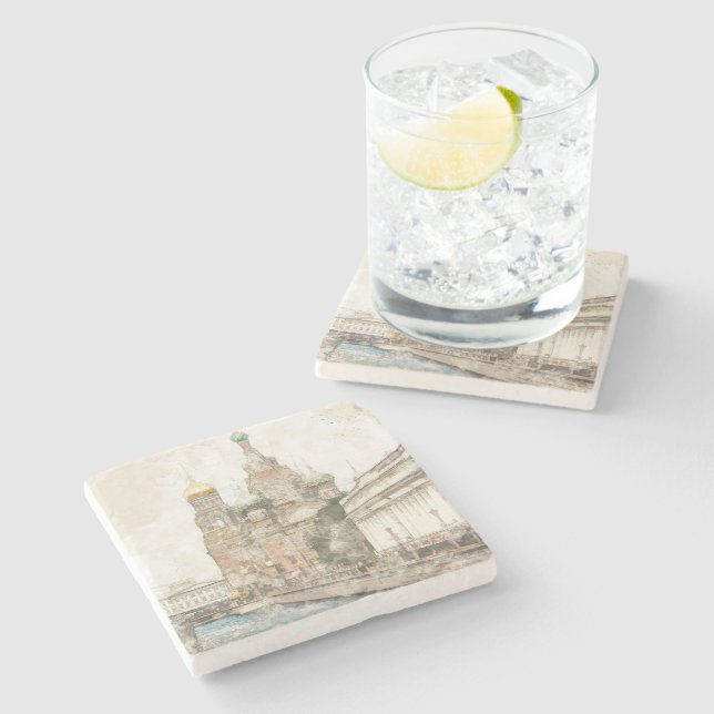 Porta-copo De Pedra Santo-Petersburgo, Rússia (Lateral)