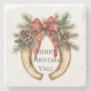 Porta-copo De Pedra Sapato de Cavalo Dourado ocidental Pinheiros de Na