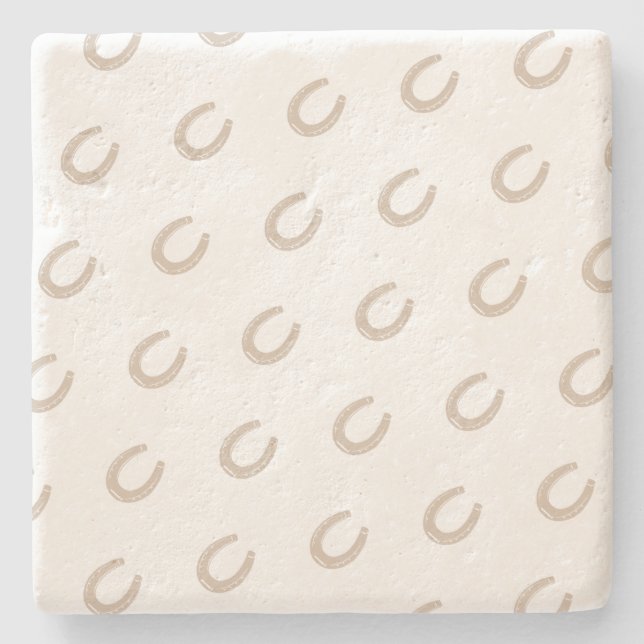 Porta-copo De Pedra Sapato de Cavalo Sortudo (Frente)