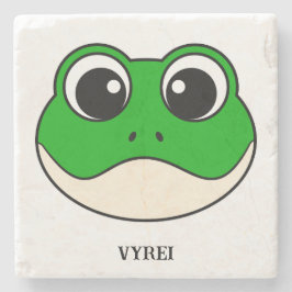 Porta-copo De Pedra Sapo de sorriso bonito