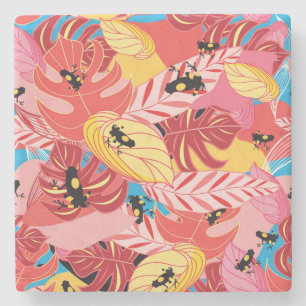 Porta-copo De Pedra Sapos da selva