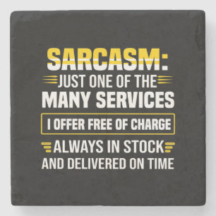 Porta-copo De Pedra Sarcasm É Apenas Um Dos Muitos Serviços