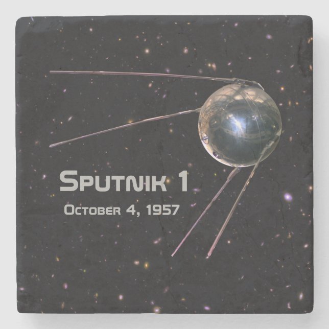 Porta-copo De Pedra Satélite Sputnik 1 (Frente)