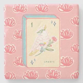 Porta-copo De Pedra Saúde a Bird Bam Mahjong