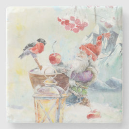 Porta-copo De Pedra Scandinavian gnome