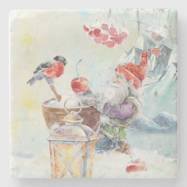 Porta-copo De Pedra Scandinavian gnome (Frente)