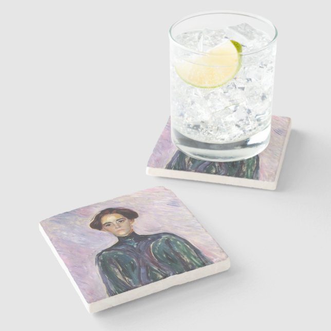 Porta-copo De Pedra Schwarz (por Edvard Munch) (Lateral)