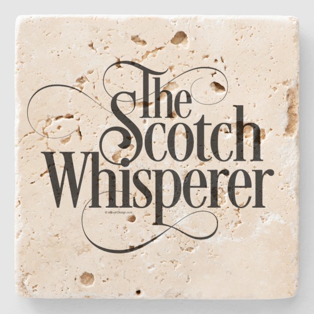 Porta-copo De Pedra Scotch Whisperer (Frente)