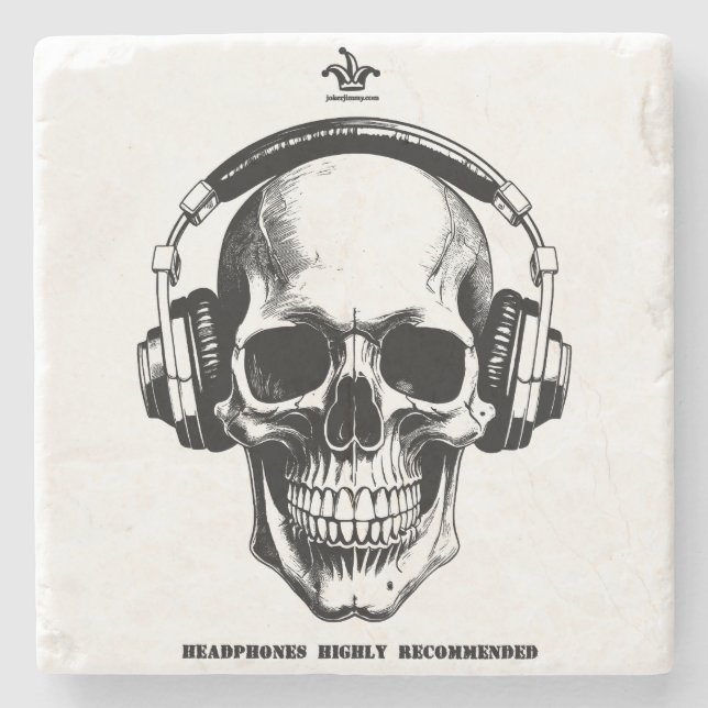 Porta-copo De Pedra Scull Coasters (Frente)