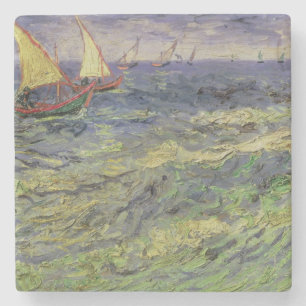 Porta-copo De Pedra Seascape de Vincent van Gogh em Saintes-Maries